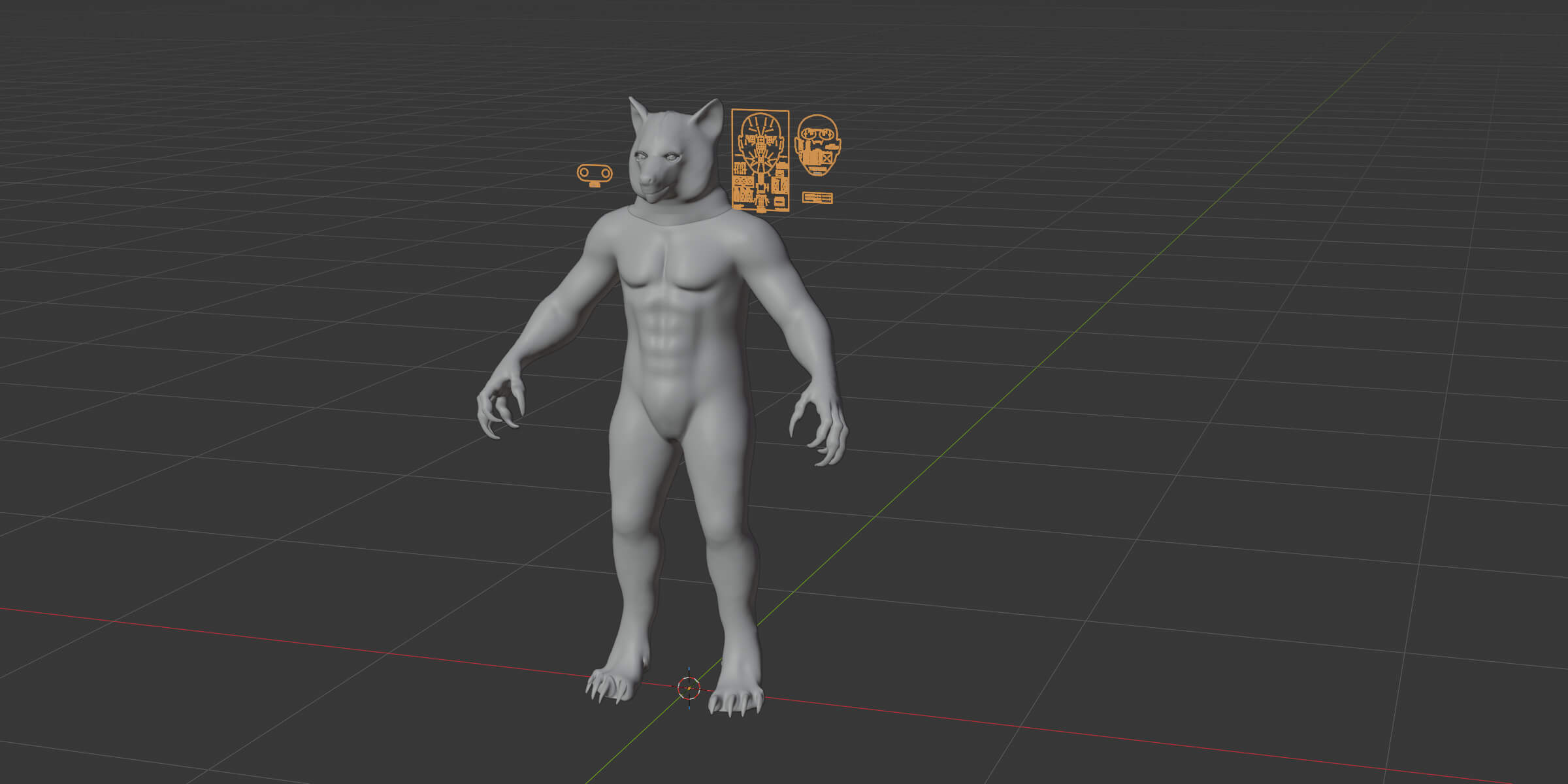 Werewolf Metahuman Character 3D Model