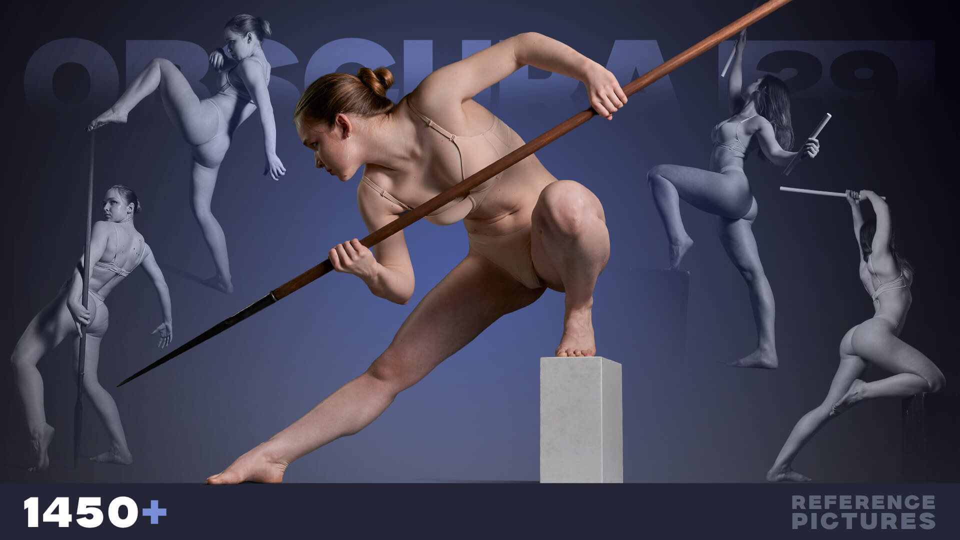 Combat Grace 1450 Dynamic Female Poses Reference Photo Set