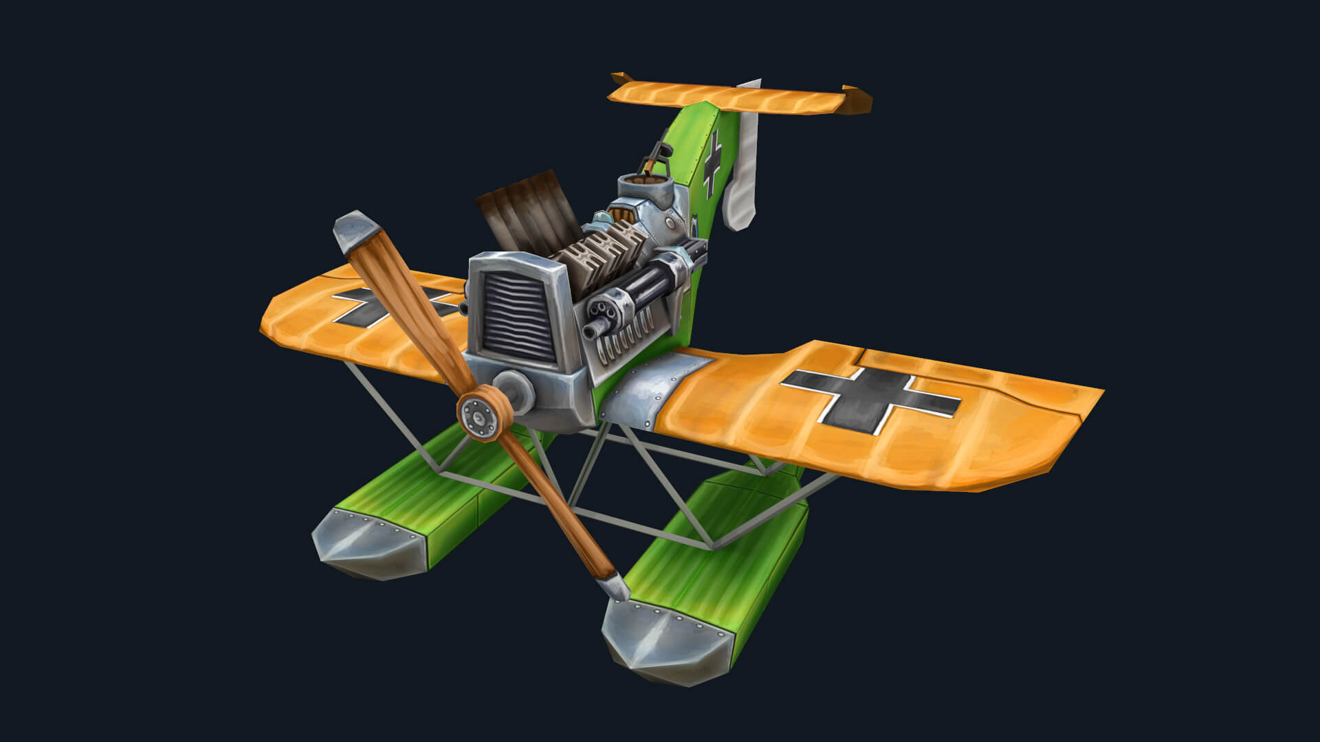 Airplane Aircraft Bomber Seaplane Fighter Jet 3D Model