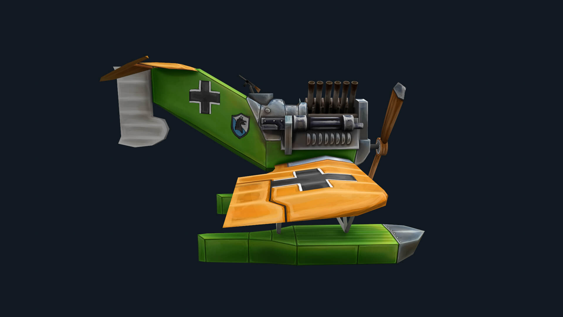 Airplane Aircraft Bomber Seaplane Fighter Jet 3D Model