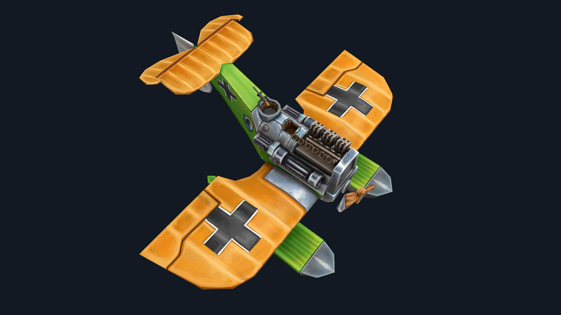 Airplane Aircraft Bomber Seaplane Fighter Jet 3D Model