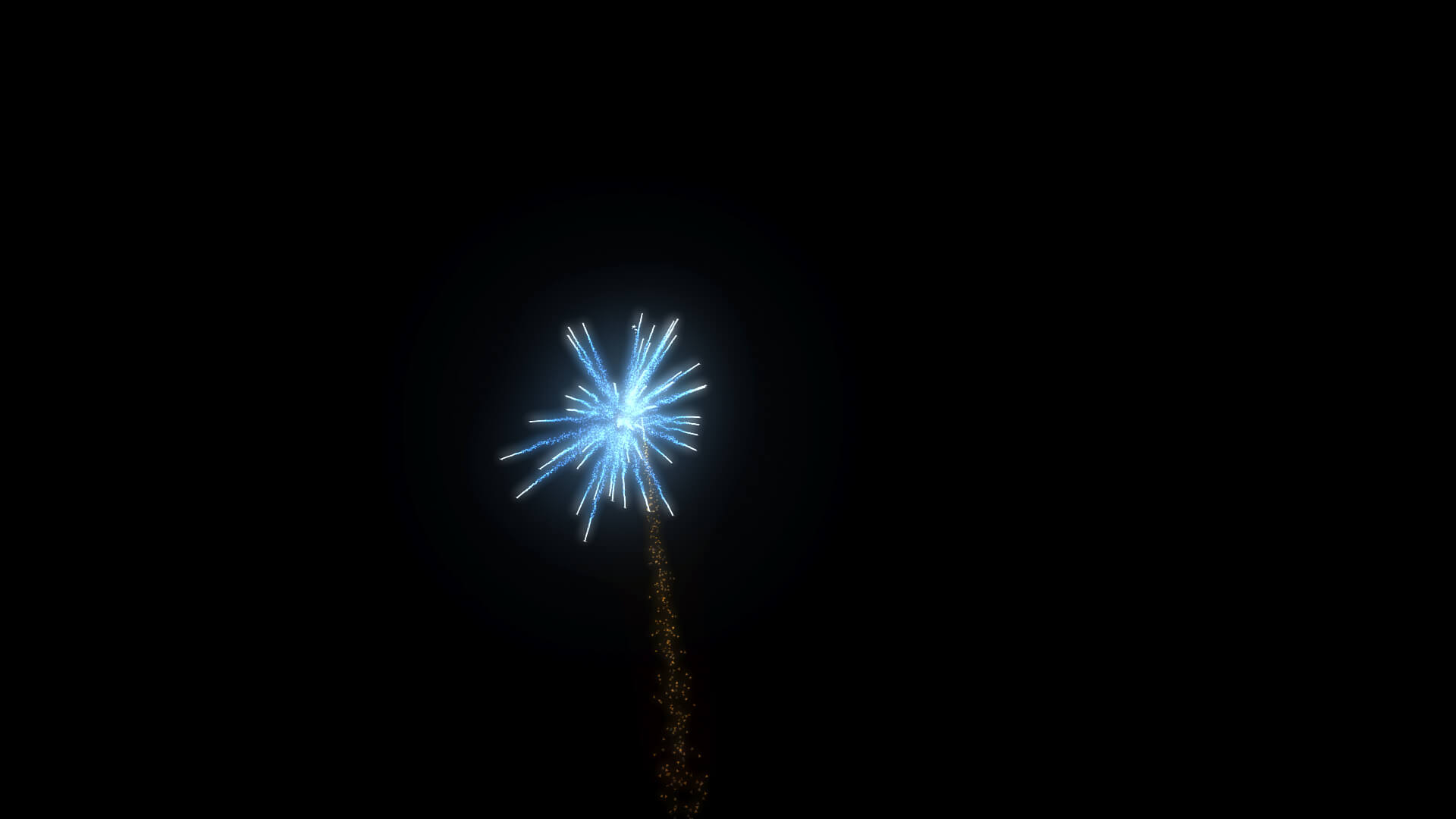 Animated Fireworks Particles 3D Model