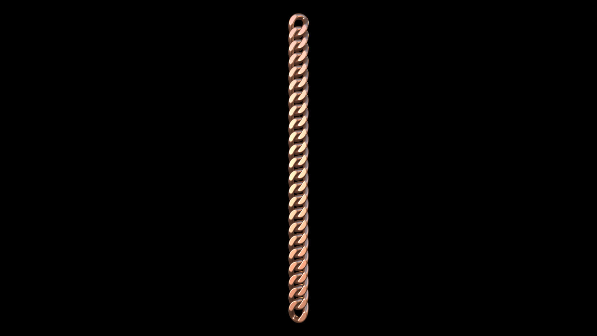 Gold Chain Necklace Metal Chain Roller Chain 3D Model