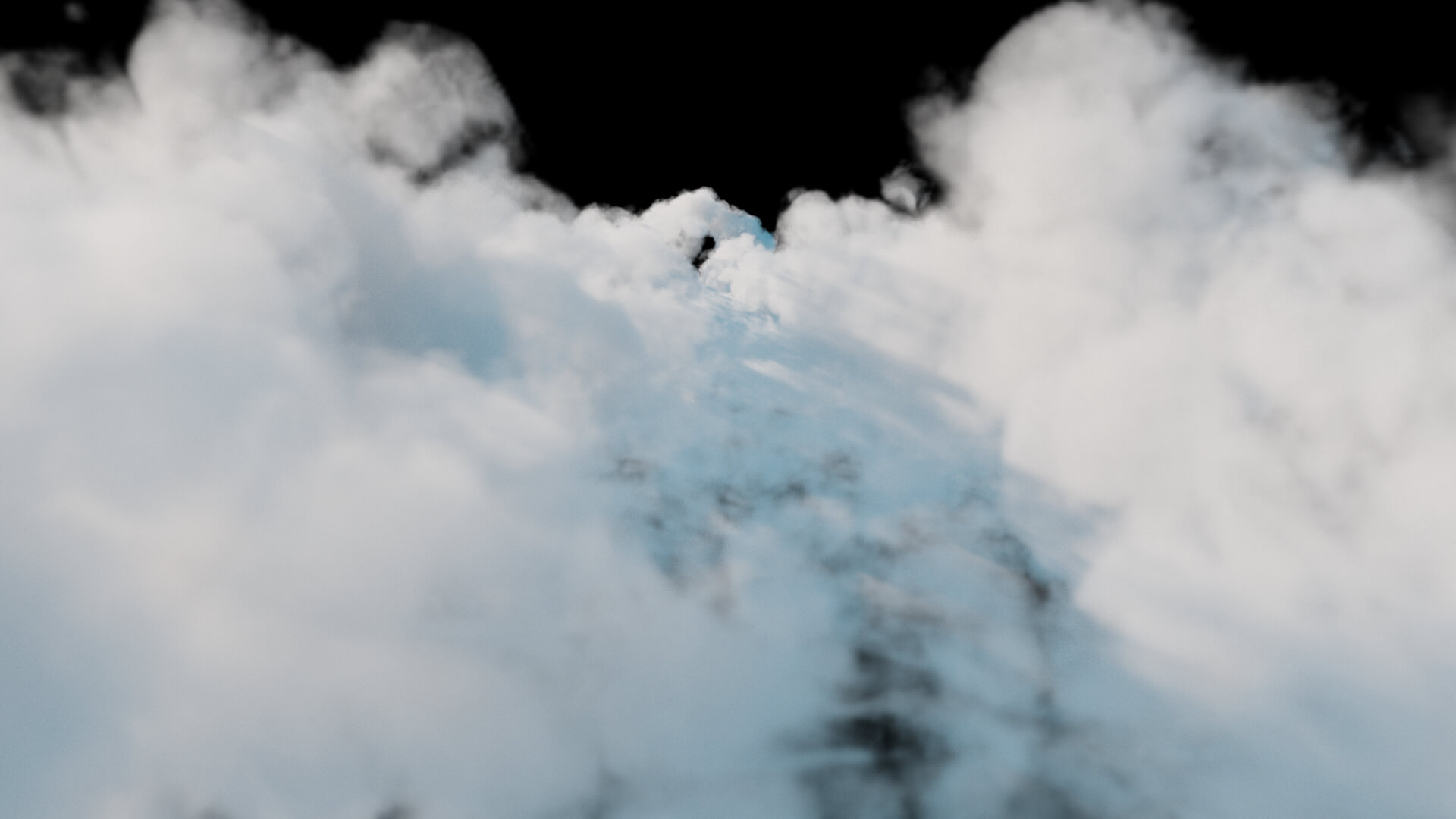 Volumetric Clouds Camera Flythrough Shot 3D Model