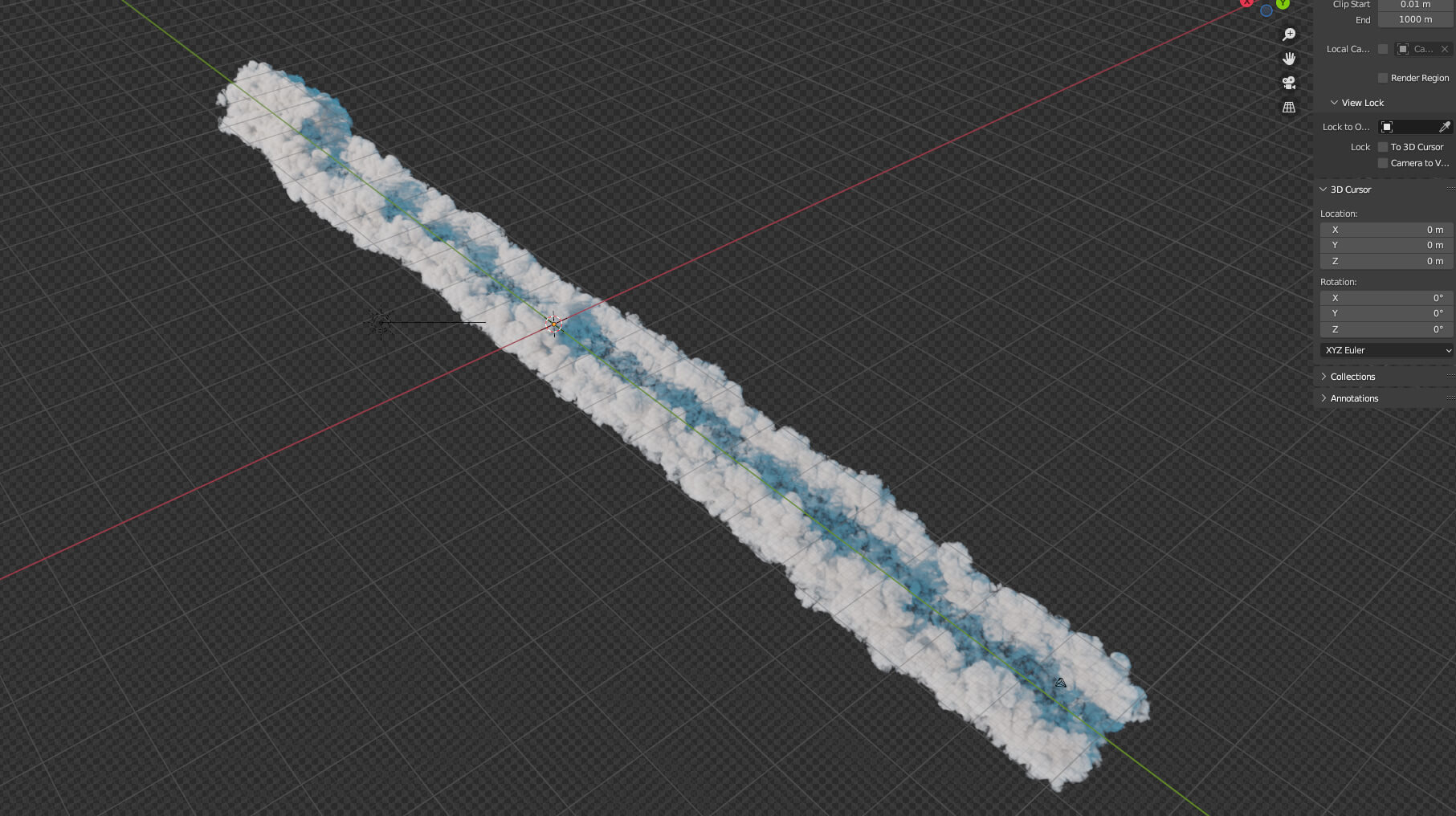 Volumetric Clouds Camera Flythrough Shot 3D Model