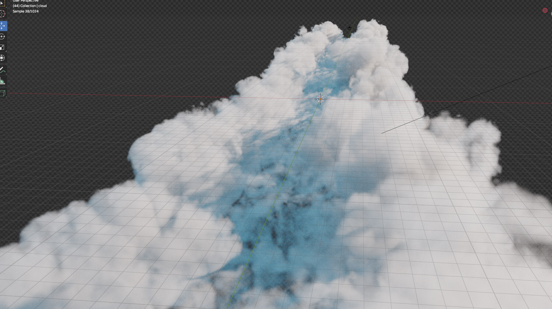 Volumetric Clouds Camera Flythrough Shot 3D Model