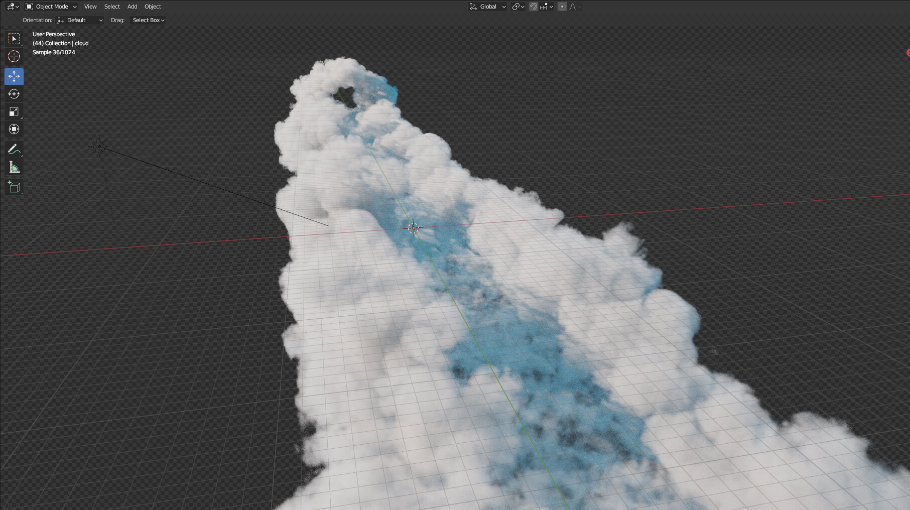 Volumetric Clouds Camera Flythrough Shot 3D Model