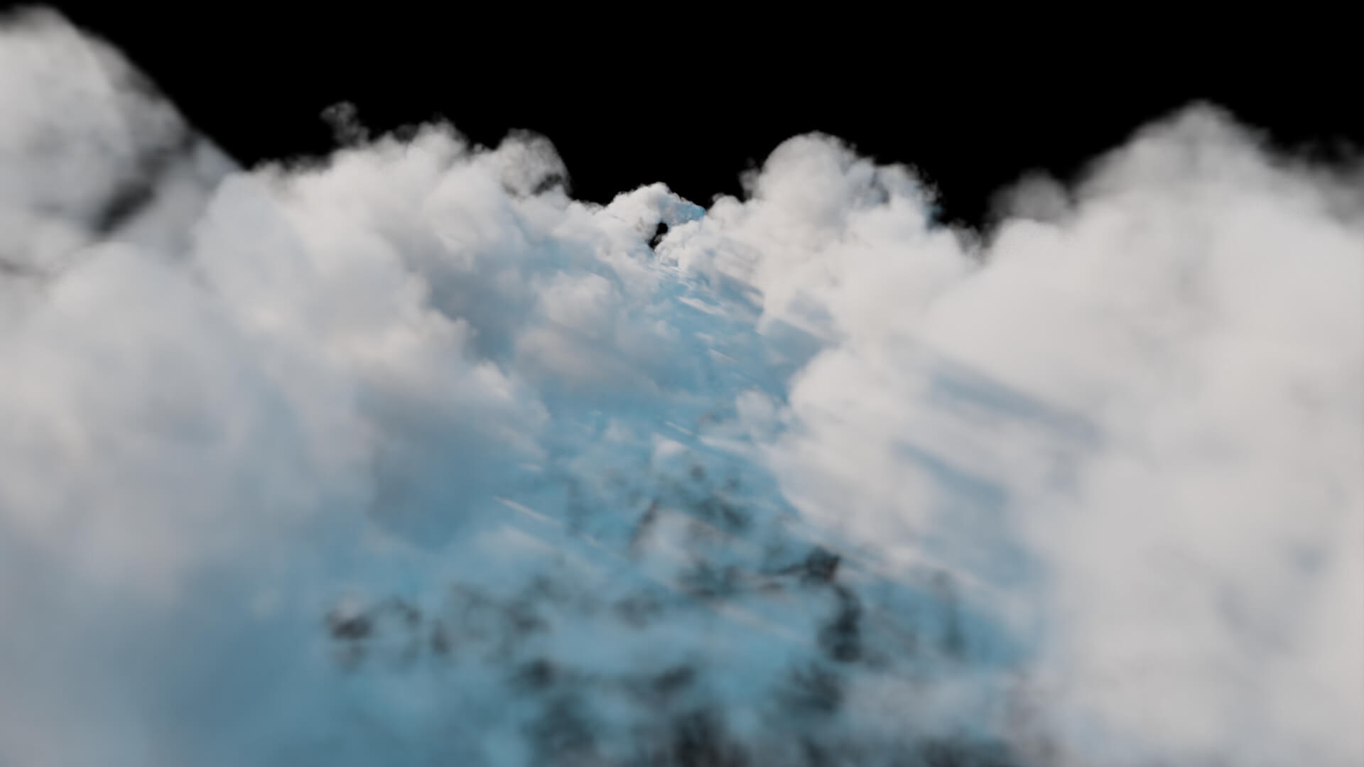 Volumetric Clouds Camera Flythrough Shot 3D Model