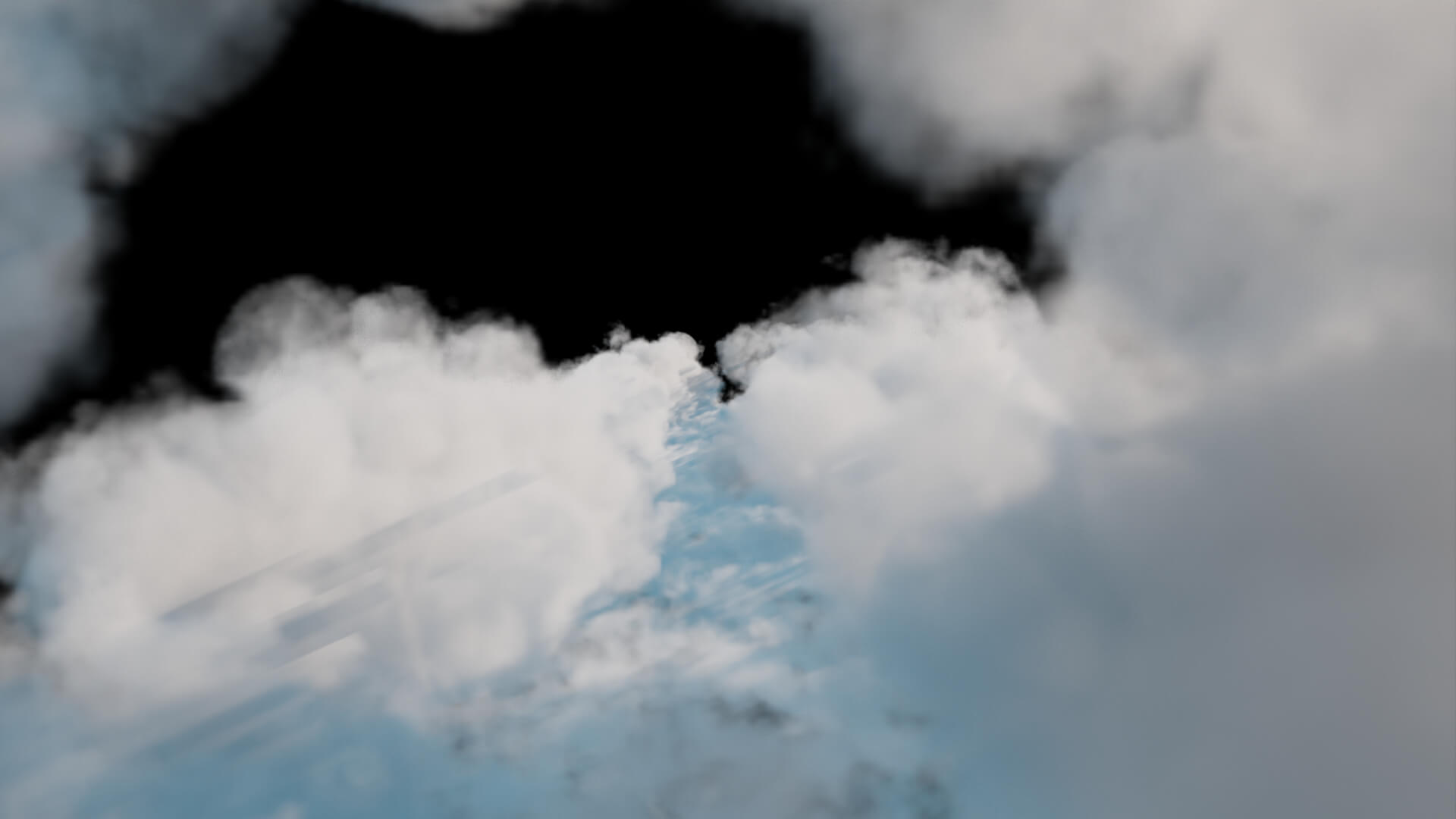 Volumetric Clouds Camera Flythrough Shot 3D Model