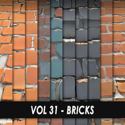 Realistic Textures – Vol 31 – Bricks