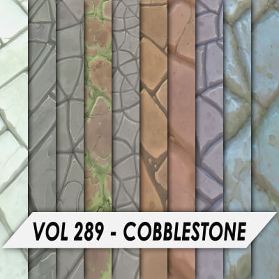 Stylized Textures – Vol 289 – Cobblestone
