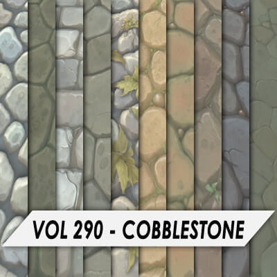 Stylized Textures – Vol 290 – Cobblestone