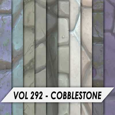 Stylized Textures – Vol 292 – Cobblestone