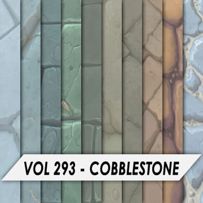 Stylized Textures – Vol 293 – Cobblestone