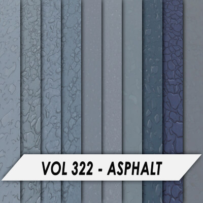 Stylized Textures – Vol 322 – Asphalt