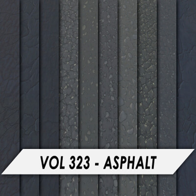 Stylized Textures – Vol 323 – Asphalt