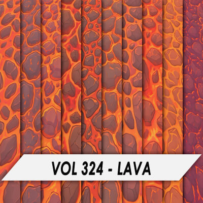 Stylized Textures – Vol 324 – Lava