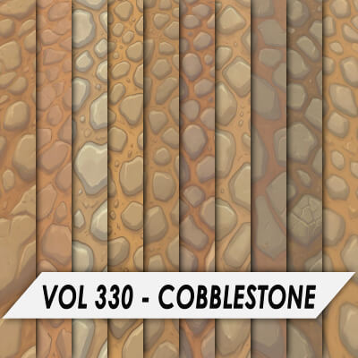 Stylized Textures – Vol 330 – Cobblestone