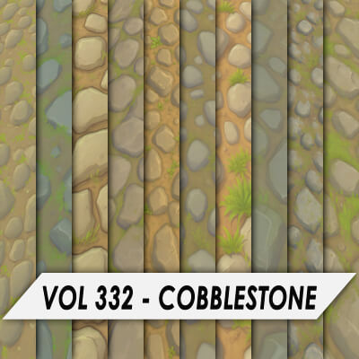 Stylized Textures – Vol 332 – Cobblestone