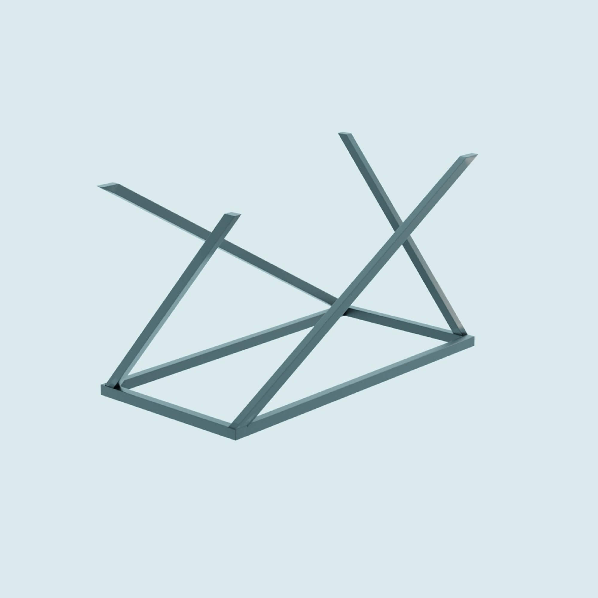 Coffee Table Wooden Broken Geometry 3D Model
