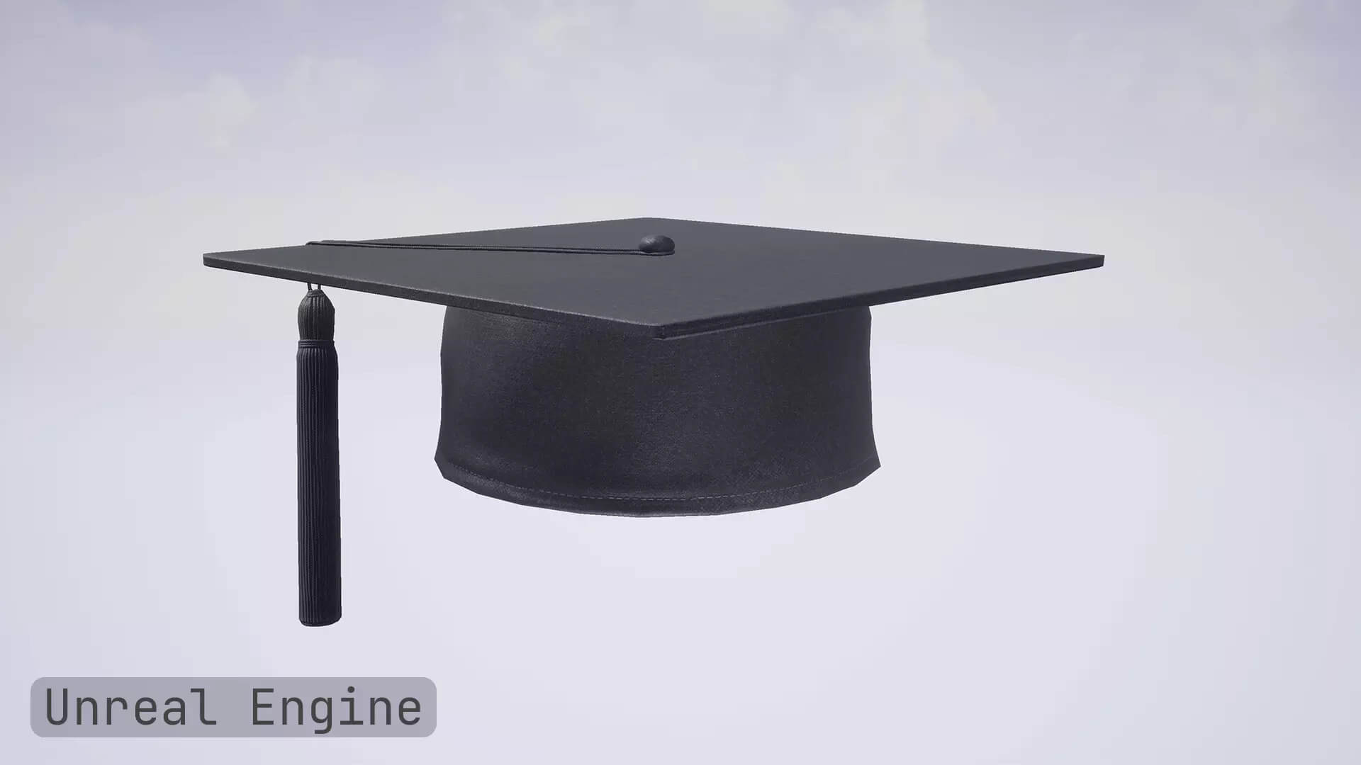 Academic Graduation Hat Mortarboard Low Poly PBR 3D Model 3D Model