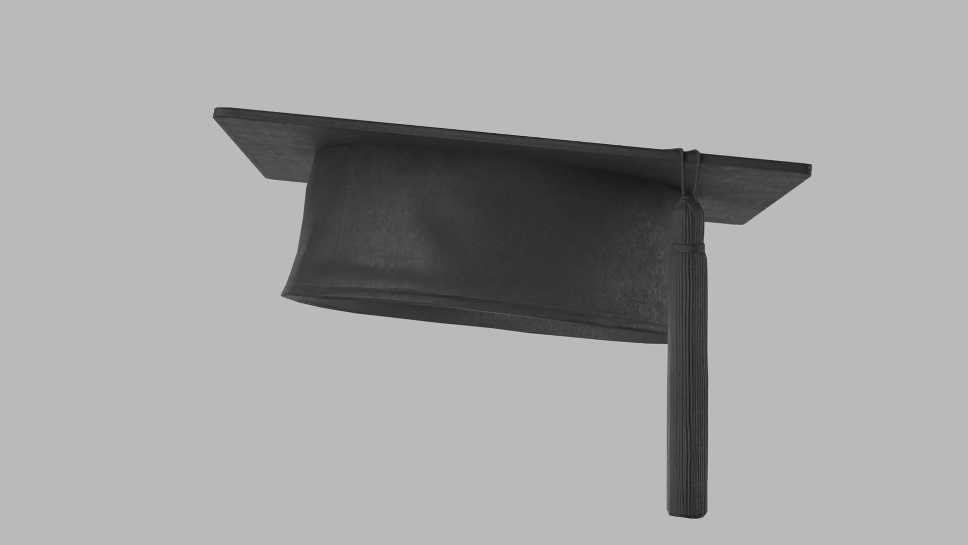 Academic Graduation Hat Mortarboard Low Poly PBR 3D Model 3D Model