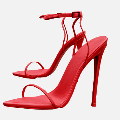 Babydoll Lingerie Shoes — Realistic Low-Poly 3D Model