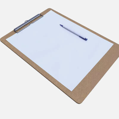Clipboard with Pen and Paper (Low-Poly PBR)