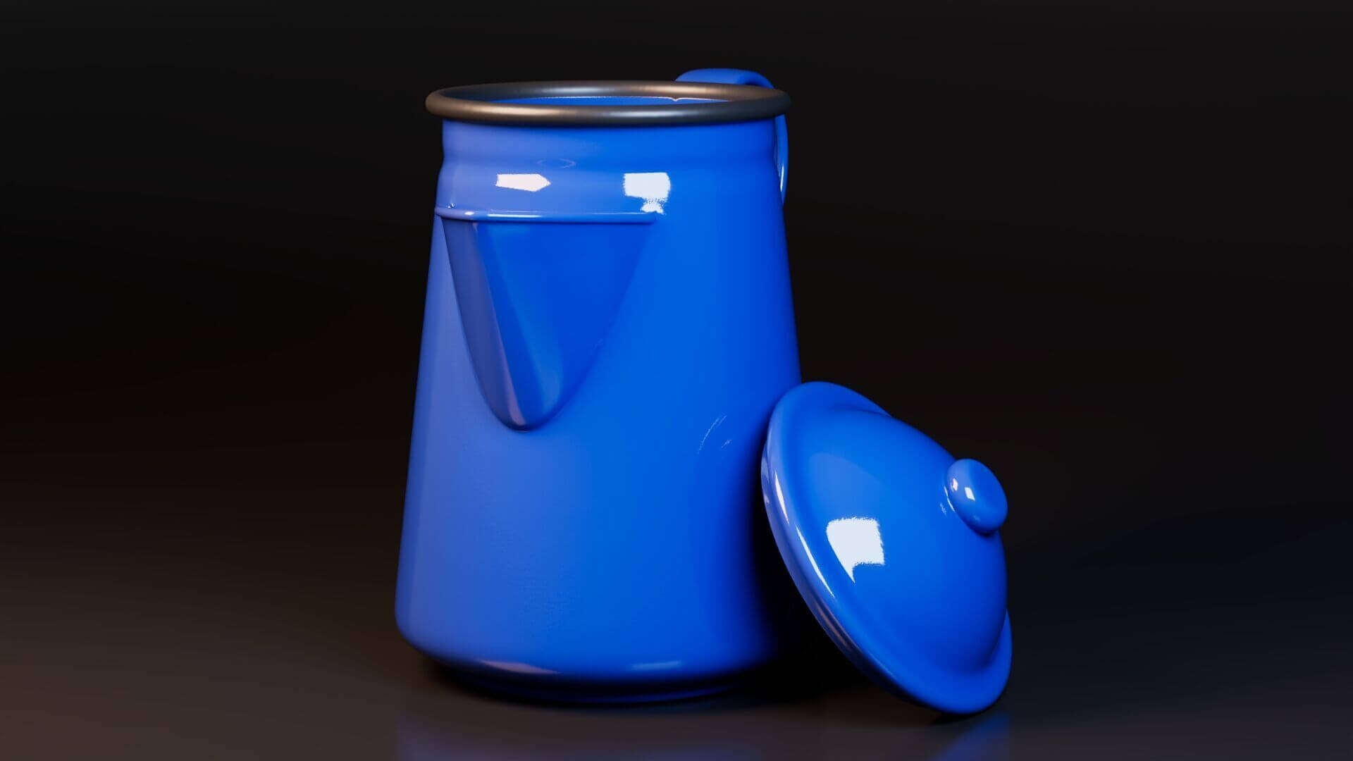 Coffee Pot - Low-Poly PBR 3D Model 3D Model