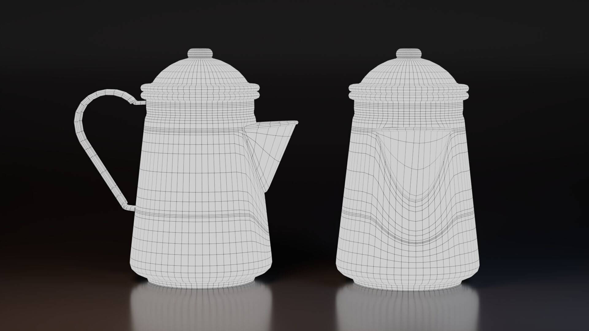 Coffee Pot - Low-Poly PBR 3D Model 3D Model