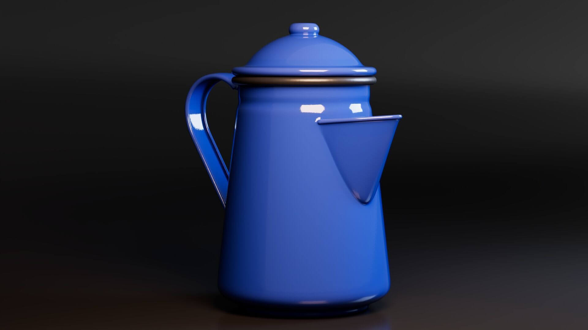 Coffee Pot - Low-Poly PBR 3D Model 3D Model