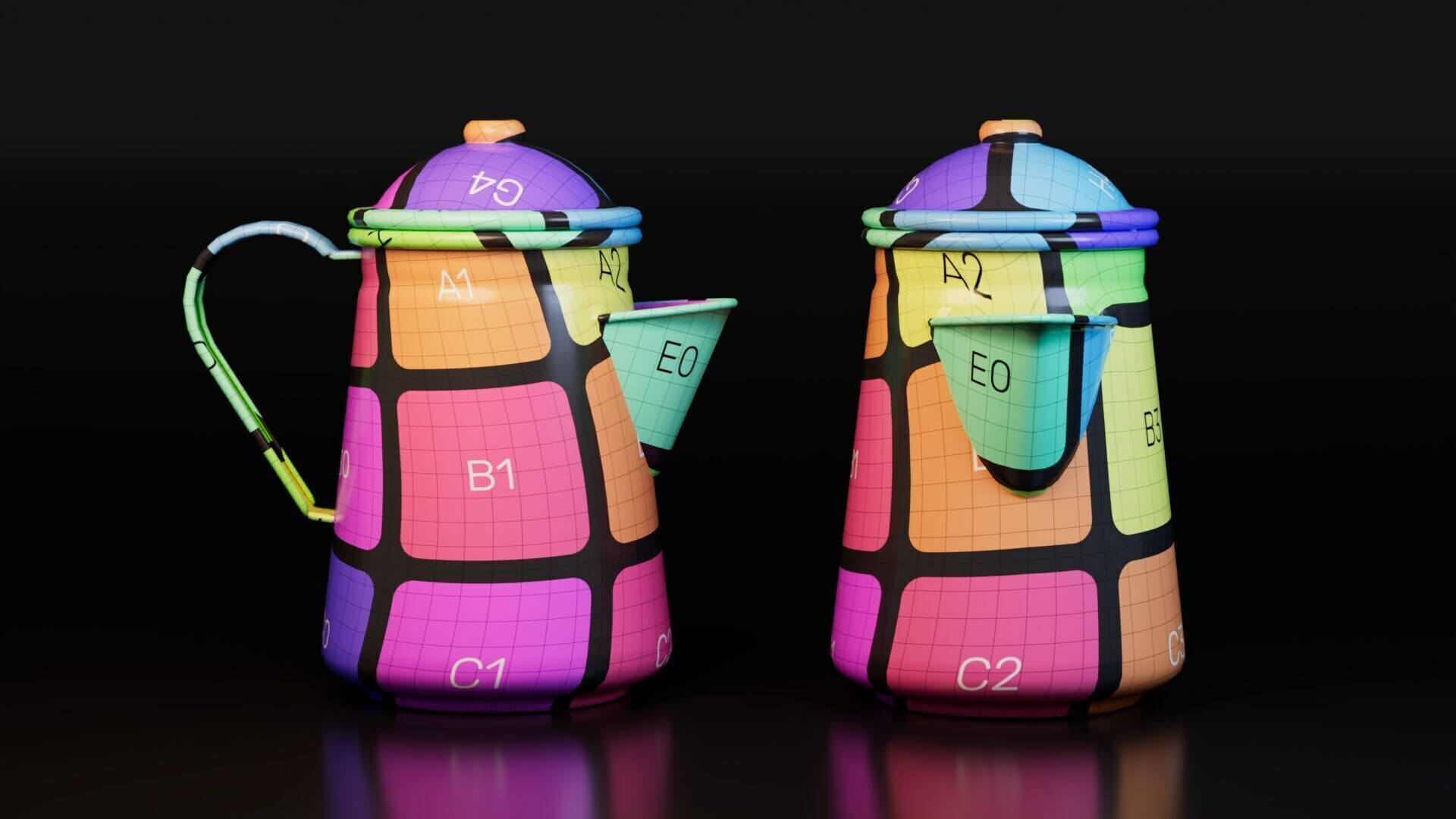 Coffee Pot - Low-Poly PBR 3D Model 3D Model