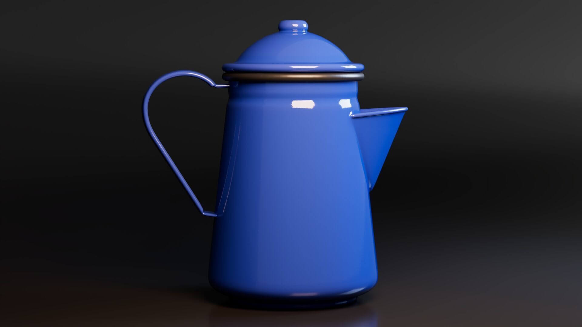 Coffee Pot - Low-Poly PBR 3D Model 3D Model