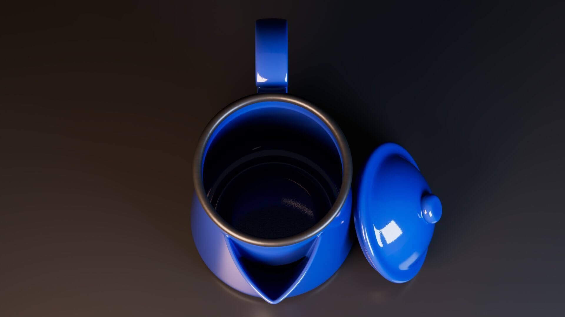 Coffee Pot - Low-Poly PBR 3D Model 3D Model