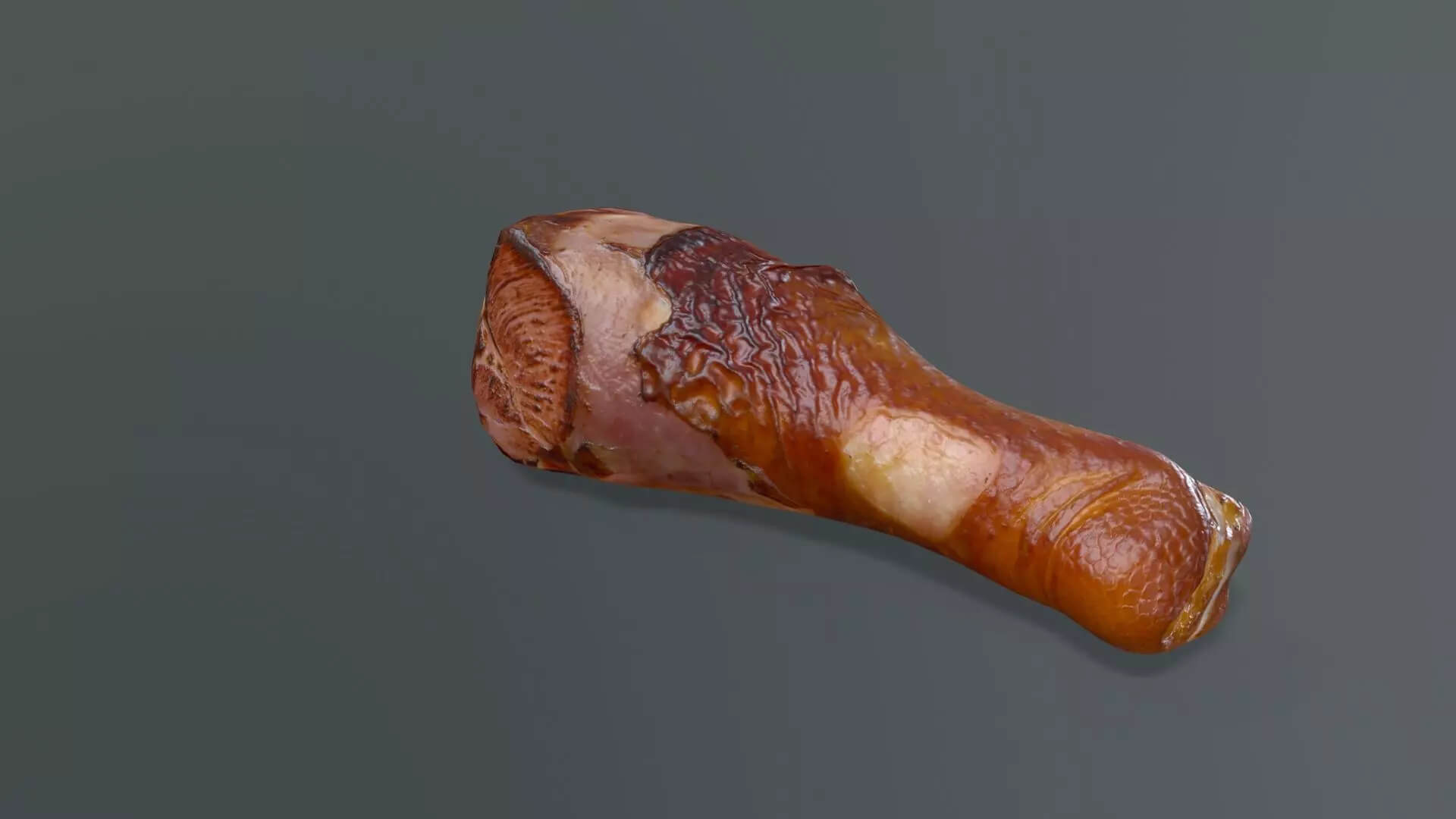 Cooked Chicken Leg - Roasted Drumstick PBR Low-Poly 3D Model 3D Model