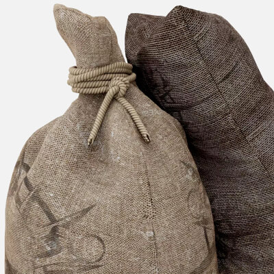 Fabric Sacks and Rope Asset Pack (Low-Poly 3D Model)