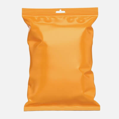 Foil Hanging Package Mockup (4K PBR High-Detail)