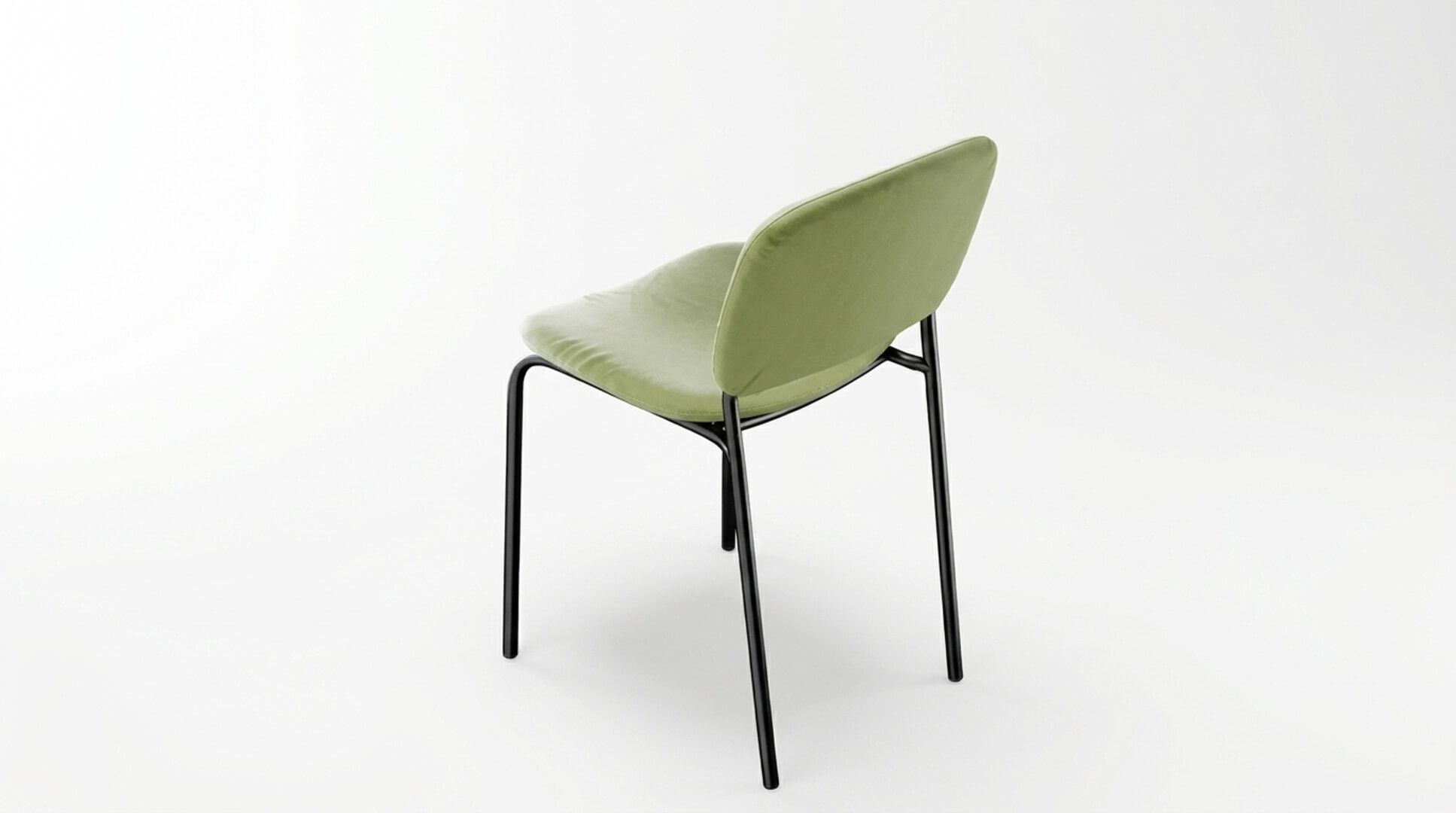 Modern Green PBR Chair Minimalist Dining and Office Accent C 3D Model