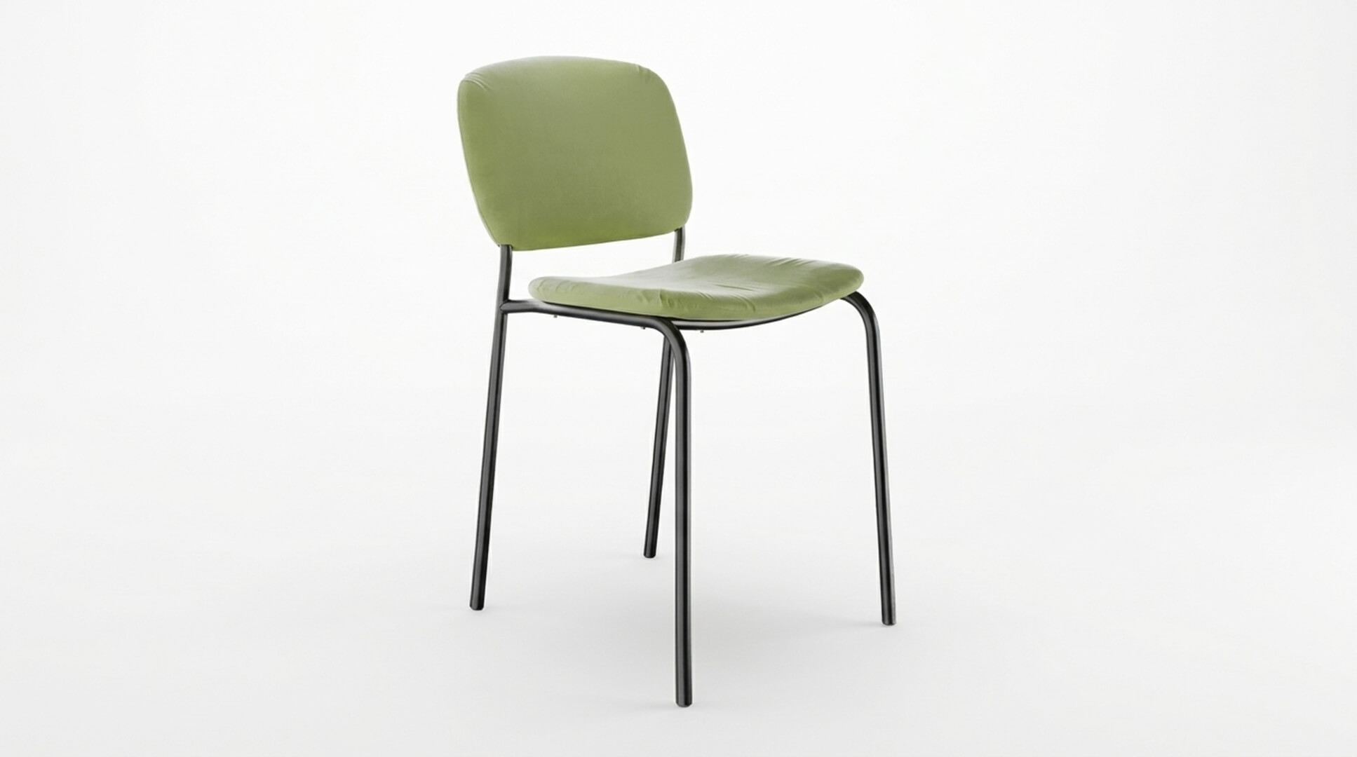 Modern Green PBR Chair Minimalist Dining and Office Accent C 3D Model