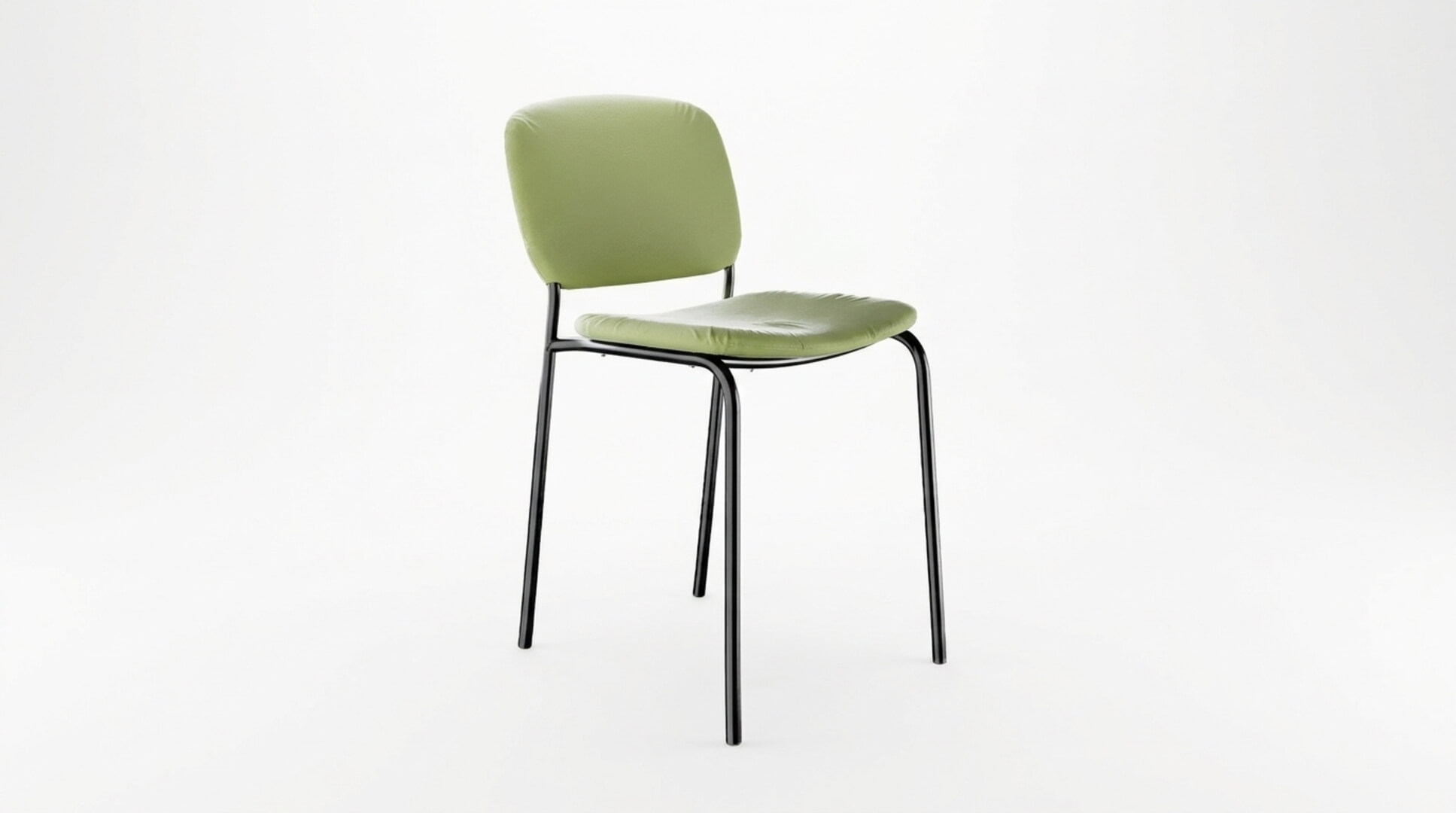 Modern Green PBR Chair Minimalist Dining and Office Accent C 3D Model