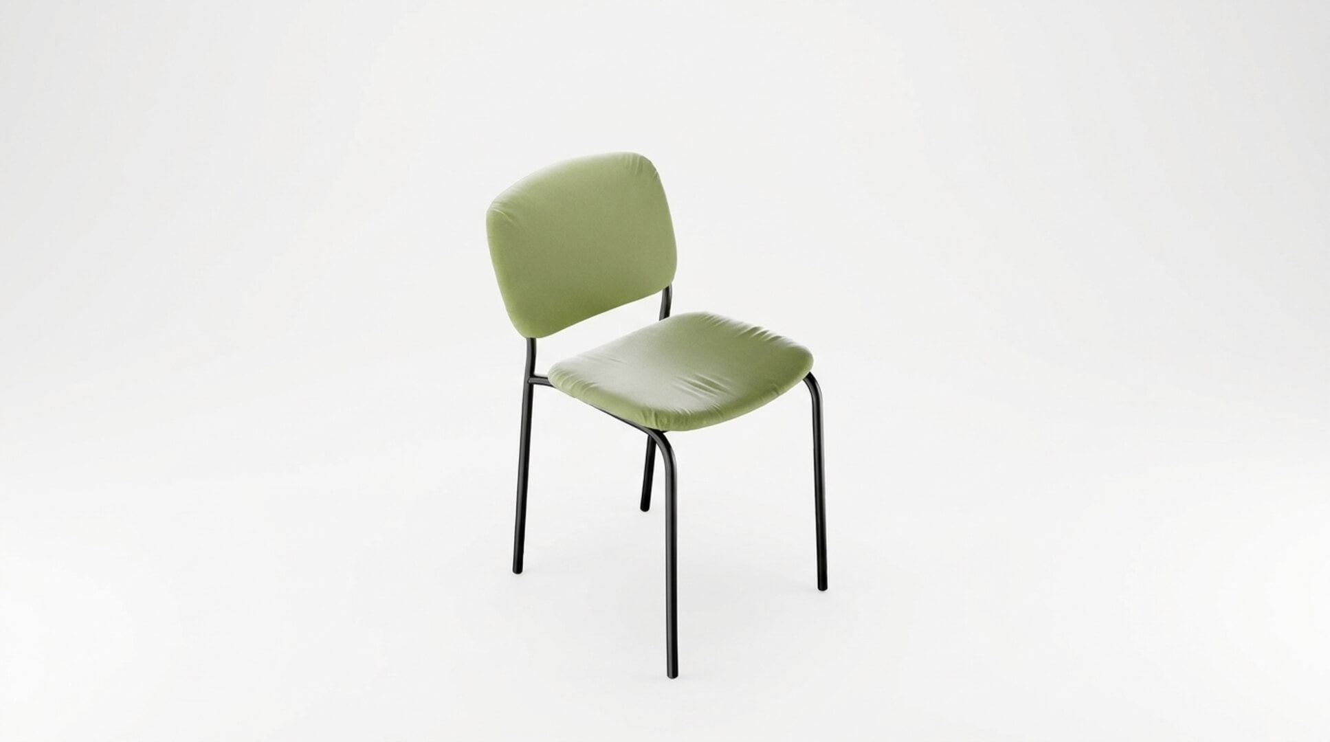Modern Green PBR Chair Minimalist Dining and Office Accent C 3D Model