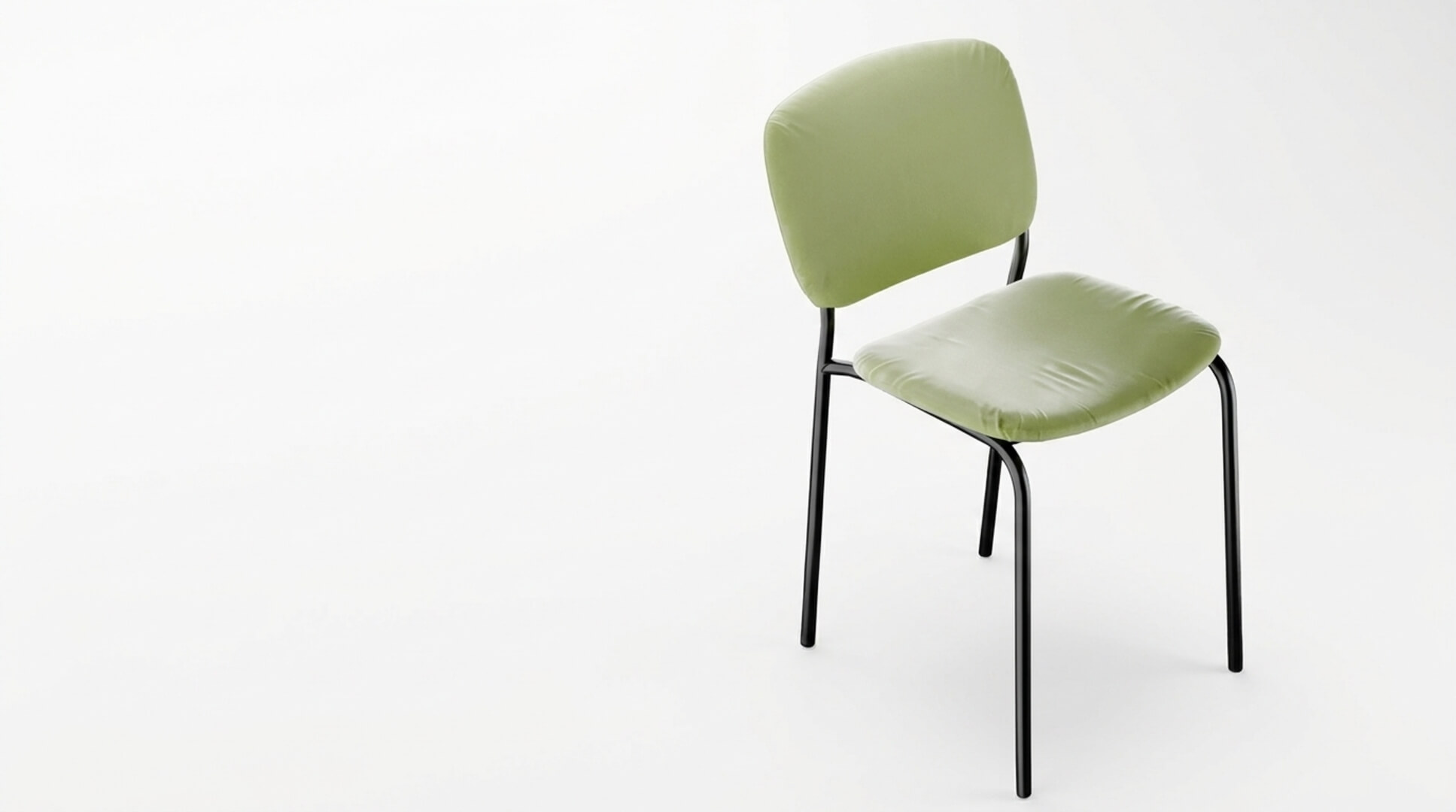 Modern Green PBR Chair Minimalist Dining and Office Accent C 3D Model