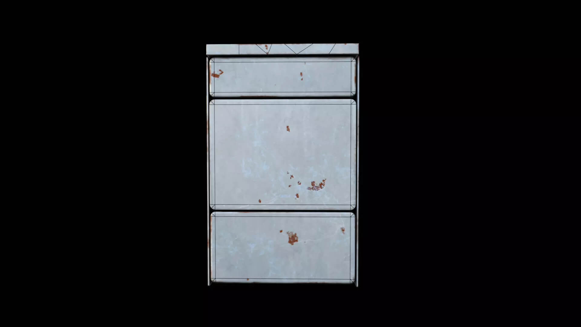 Old Electric Stove &amp Oven - Weathered PBR Low-Poly 3D Mo 3D Model