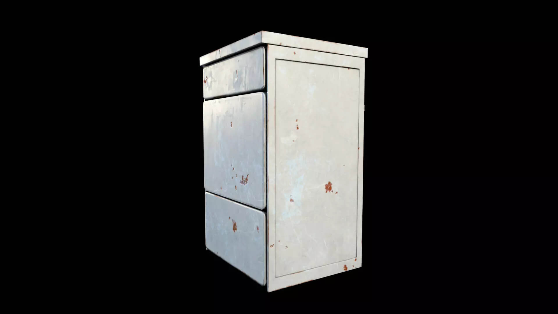 Old Electric Stove &amp Oven - Weathered PBR Low-Poly 3D Mo 3D Model