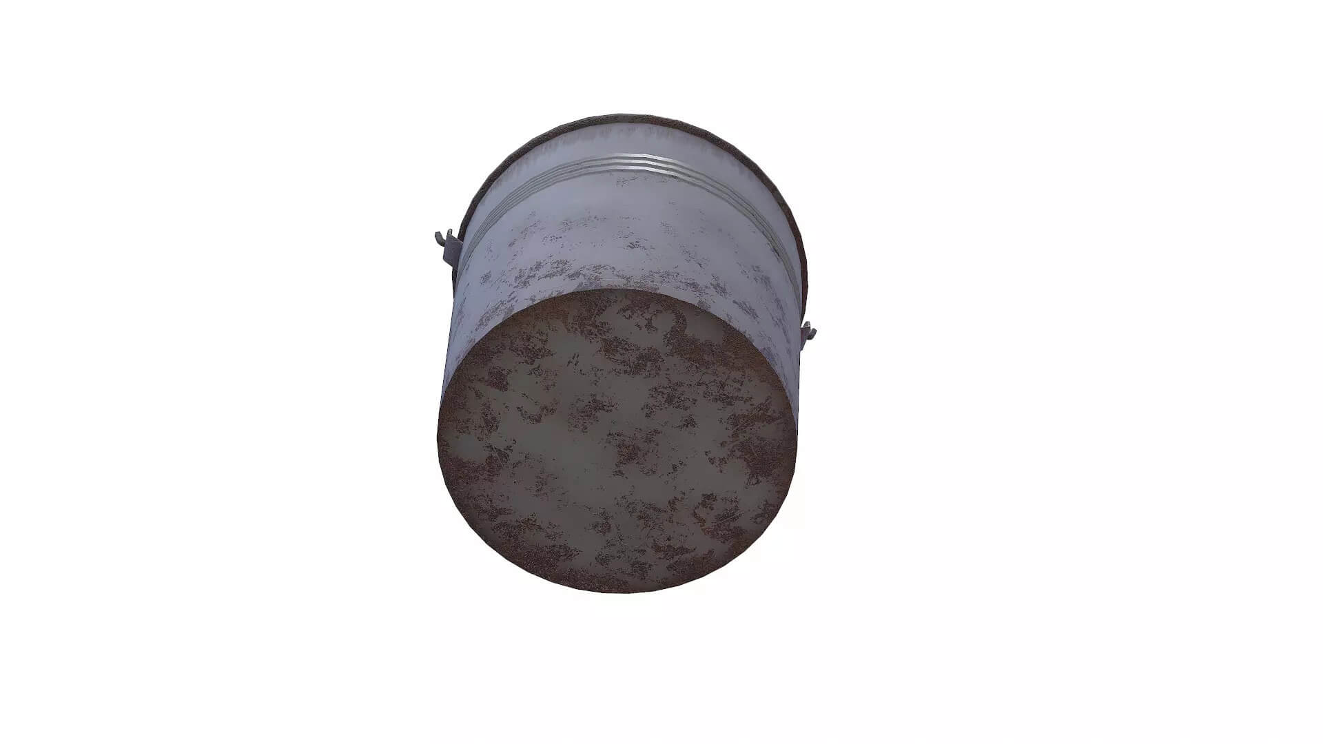 Rusty Metal Bucket Low-Poly PBR 3D Model 3D Model