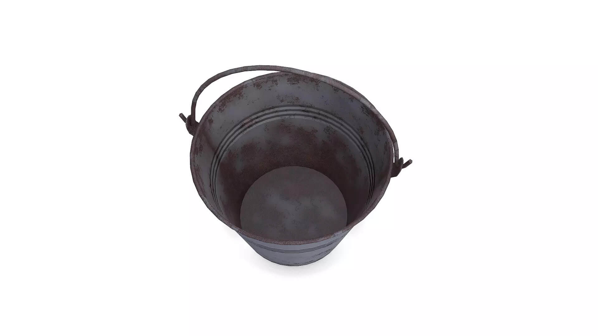 Rusty Metal Bucket Low-Poly PBR 3D Model 3D Model