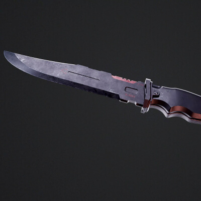 Sci-Fi Combat Knife - Game Ready Tactical Melee Weapon