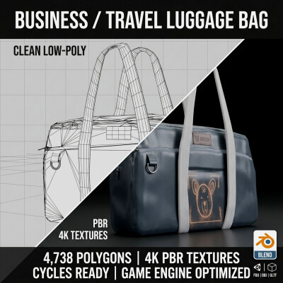 Shoulder Bag Schoolbag Oxford Cloth Handheld Luggage Bag PBR