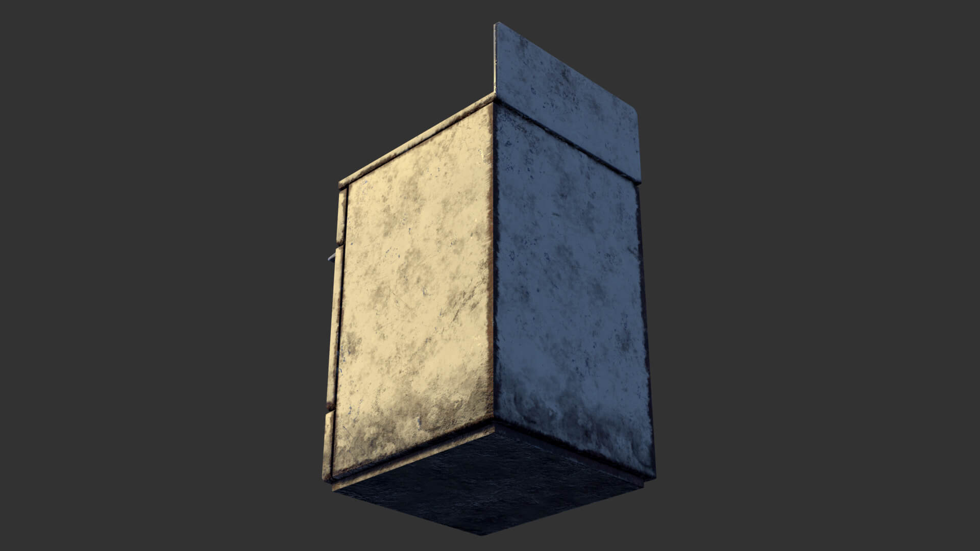 Soviet Gas Stove with Rusty Frying Pan &ndash Low-Poly PBR 3D Model