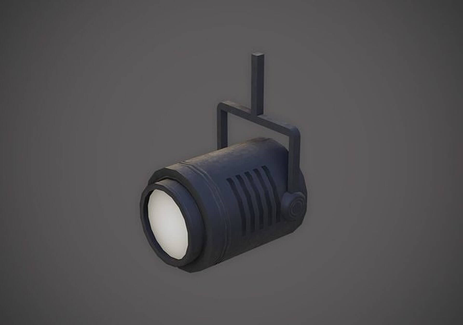 Spotlight and Structure - Low-Poly PBR 3D Model 3D Model